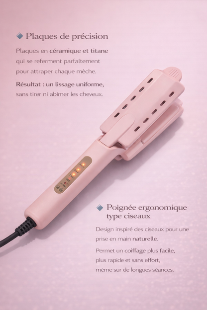 Lisseur Céramique Ionique Tourmaline – Cheveux Lisses & Brillants en Quelques Minutes