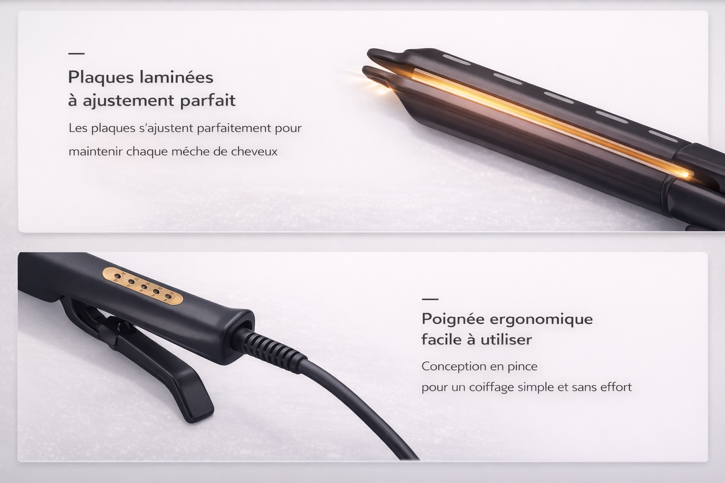 Lisseur Céramique Ionique Tourmaline – Cheveux Lisses & Brillants en Quelques Minutes