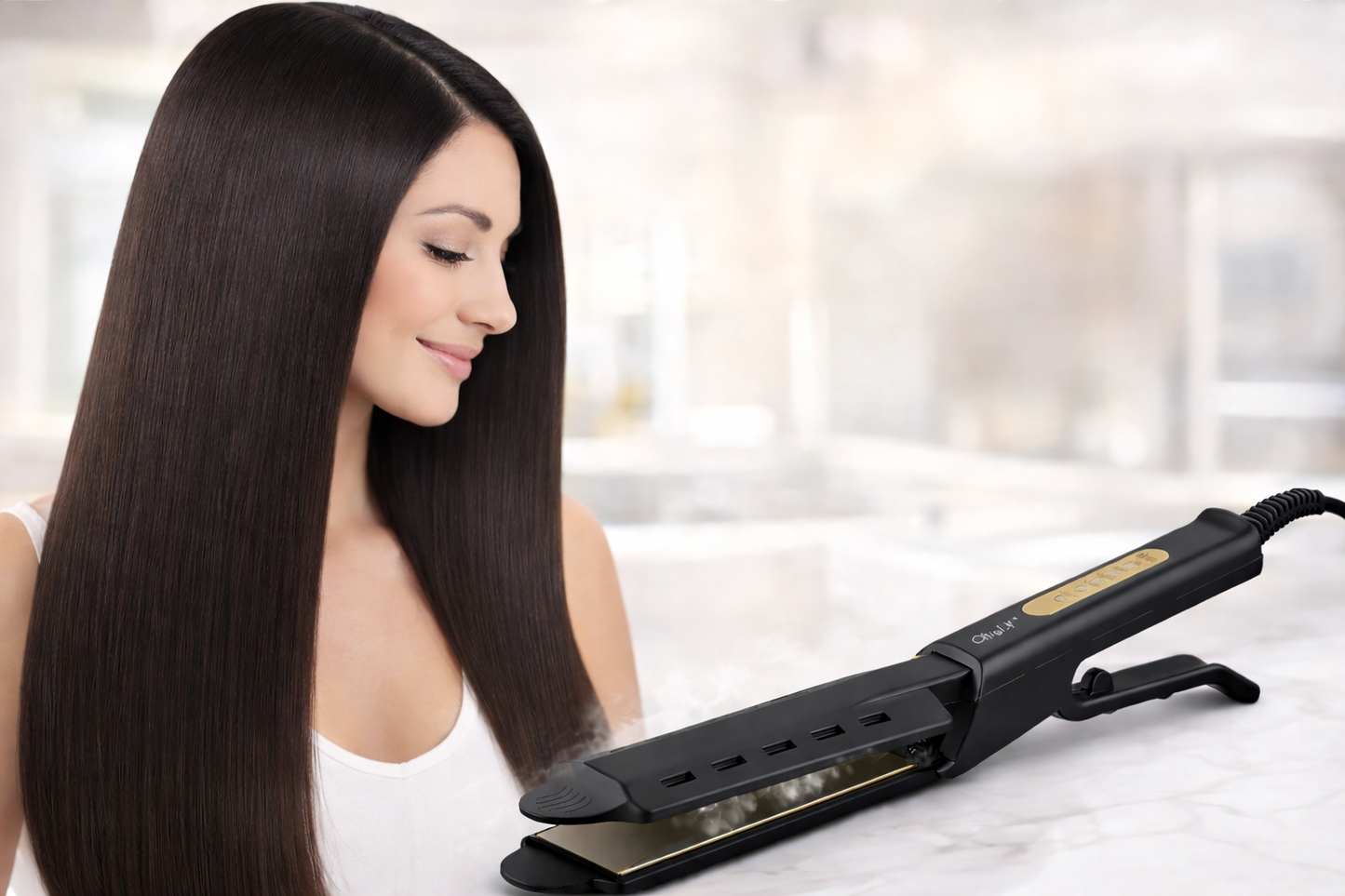 Lisseur Céramique Ionique Tourmaline – Cheveux Lisses & Brillants en Quelques Minutes