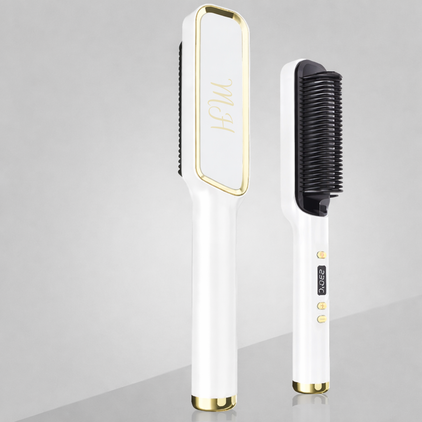 Brosse Chauffante Lissante à Ions Négatifs LED