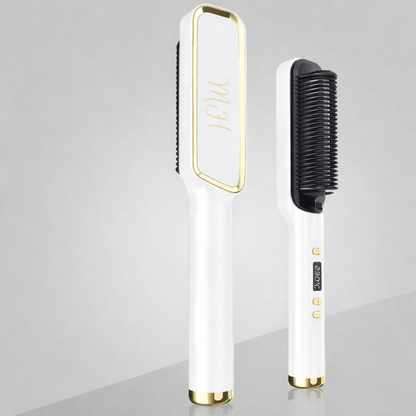 Brosse Chauffante Lissante à Ions Négatifs LED