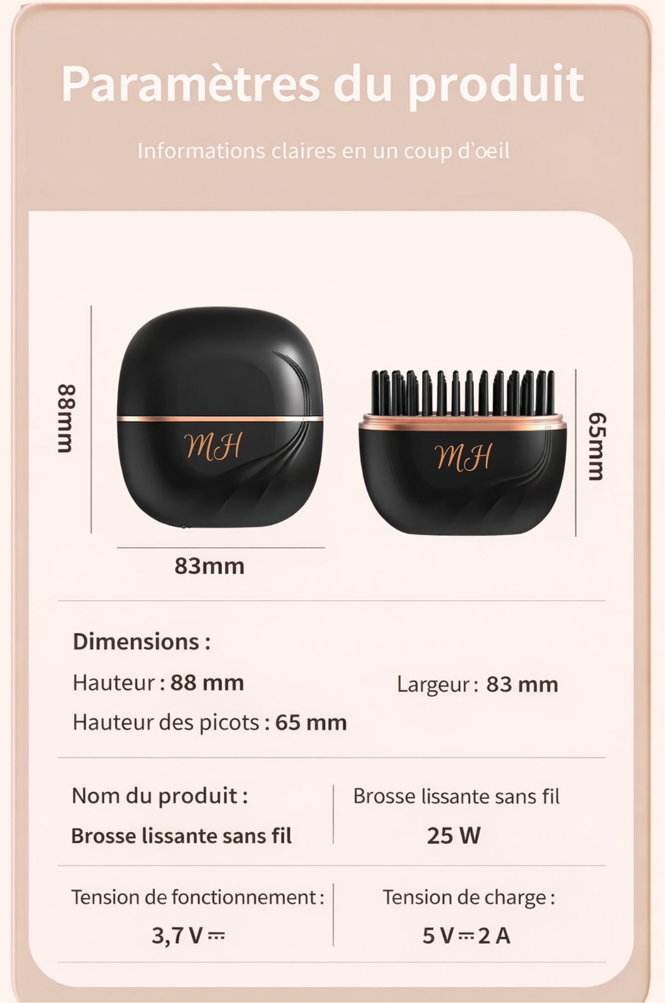 Mini Fer à Lisser Portable Rechargeable – Nouvelle Génération 2026